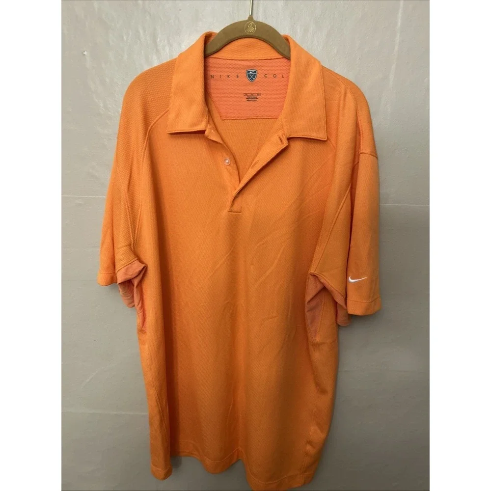 Nike Golf XL Orange Athletic Polo‎ Shirt